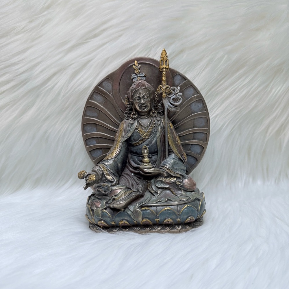 Intricate Guru Padmasambhava Buddhist Statue